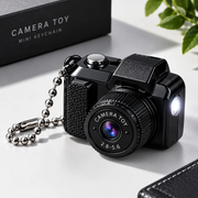 Mini Camera Toy Keychain with LED Light – Portable Kids Toy