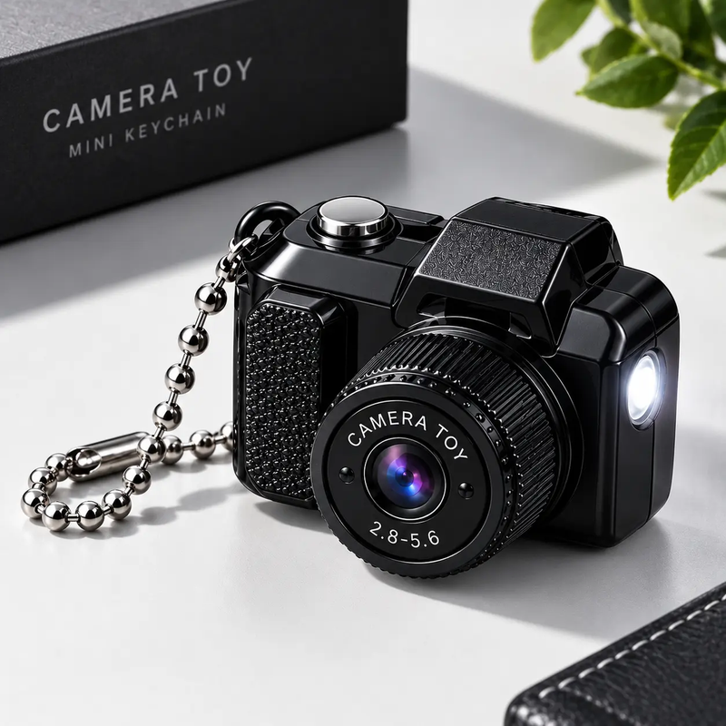 Mini Camera Toy Keychain with LED Light – Portable Kids Toy