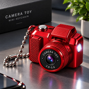 Mini Camera Toy Keychain with LED Light – Portable Kids Toy