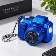 Mini Camera Toy Keychain with LED Light – Portable Kids Toy