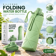 Foldable Silicone Water Bottle 600ML – Portable & Reusable Water Bottle