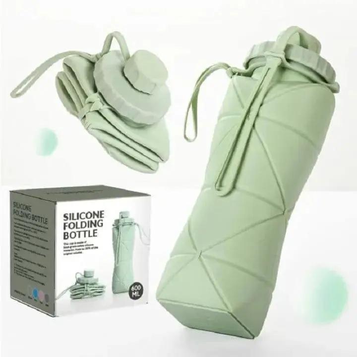 Foldable Silicone Water Bottle 600ML – Portable & Reusable Water Bottle