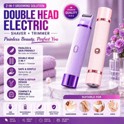2-in-1 Electric Shaver & Trimmer for Women
